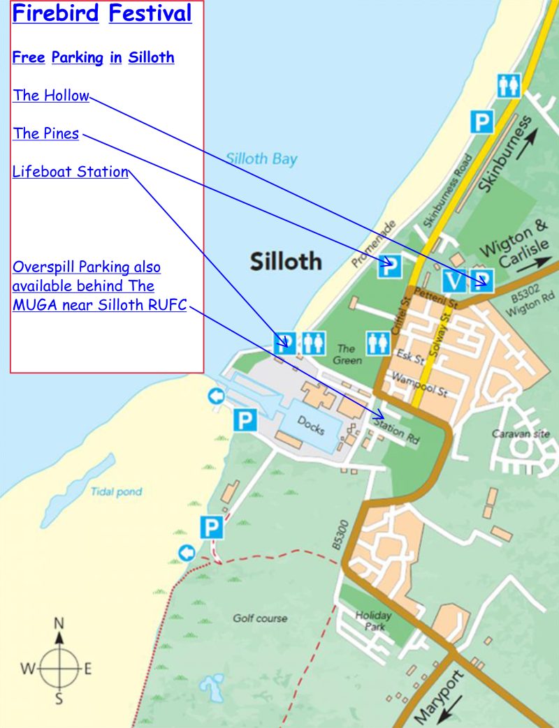 Firebird Festival Parking Map